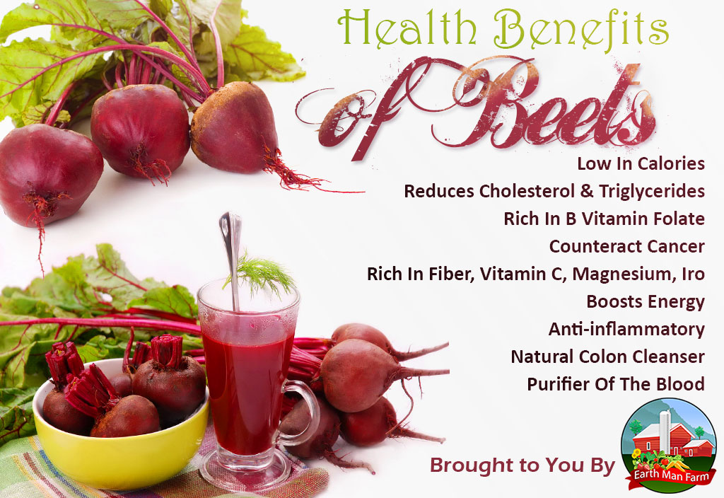 Health Benefits Of Beets - Earth Man Farm